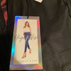 Two pairs of black pants stretchy leather feel